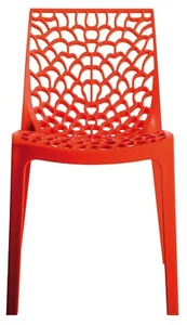 Gruvyer Indoor Outdoor Dining Chairs, from Italy, Stackable, Strong (4 chairs) - Picture 1 of 30