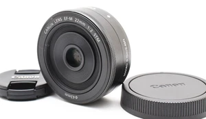  [Como Nuevo] Lente Canon EF-M 22 mm f/2 STM para montaje EOS M EF-M negro - Imagen 1 de 10