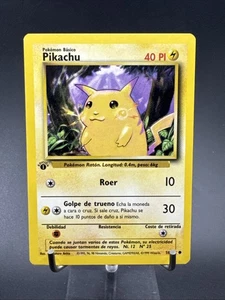 1999 Pikachu Base Set 58/102 Pokémon TCG 1st Edition Common Card (Spanish) - Picture 1 of 24