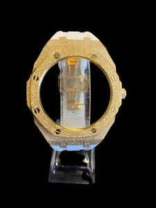 G-Shock AP Style bands with Frosted GOLD Watch case fits GA2100 - Picture 1 of 7