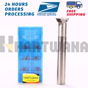 60 Degree Dovetail Milling 25mm 2 Flutes Indexable Carbide Insert DCMT070204 - Picture 1 of 10