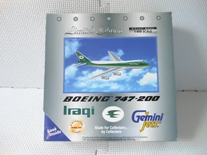 Gemini Jets Airplane Model Iraqi Airways Boeing B747-200 YI-AGN Limited Retro - Picture 1 of 16