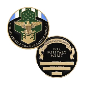 MONEDA DESAFÍO MEDALLA DE ELOGIO SERVICIO CONJUNTO 1.75" - Imagen 1 de 1