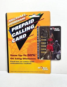 1997 Michael Jordan Collector's Edition Prepaid Calling Card WordCom Bulls - Picture 1 of 7