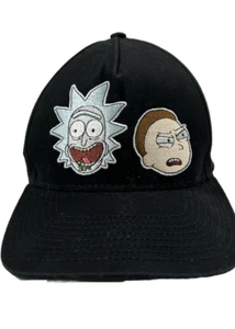 Rick & Morty Adult Swim Snap Back Cap Hat 2018 Cartoon Network Black - Picture 1 of 9