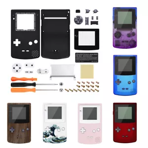Gameboy Color Shell Housing Screen Lens Buttons IPS Ready for Game Boy GBC DIY - Imagen 1 de 50
