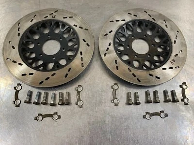 Suzuki 1983 GS750ES 83 GS750ED GS750 OEM Front Brake Rotors & Bolts Factory  - Image 1 of 4
