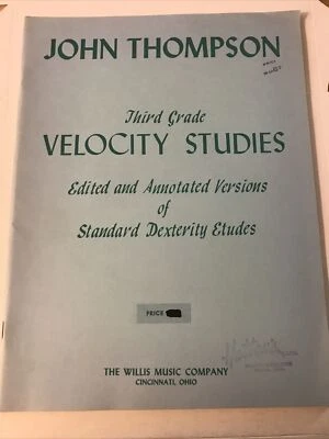 John Thompson Third Grade Velocity Studies  Sheet music 5 - Image 1 of 3
