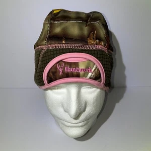 Women's Oak Tree EVO Huntworth Skullcap Beanie Pink Hunting Camo - Picture 1 of 5