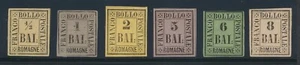 Romagna 1-3, 6-8 1859 unused no gum - Picture 1 of 2