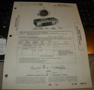 MOPAR AM AUTOMOBILE RECEIVER MODELS: 832, 835 (SAMS PHOTOFACT 284-10) - Picture 1 of 1