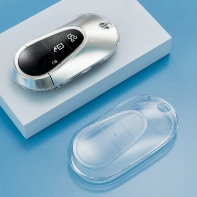 Easy Installation TPU Car Key Case Cover for Mercedes S GLC EQE EQS Class. - Image 1 of 4