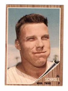 1962 Topps Al Schroll Minnesota Twins #102 EX-MT - Bild 1 von 1