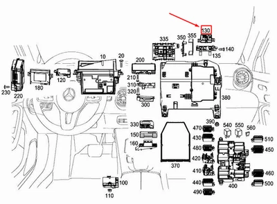 MERCEDES-BENZ A W177 Ambiance Illumination Control Unit A1779007403 NEW GENUINE - Image 1 of 2