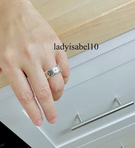 Talla 9 Tiffany & Co. Para hombres Picasso Turbo Anillo Plata Titanio con Bolsa - Auténtico - Imagen 1 de 6