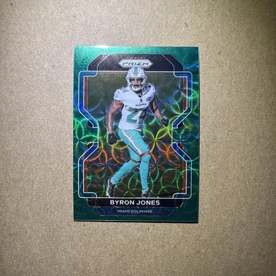 2021 Panini Prizm Green Scope - Byron Jones #110 Miami Dolphins /75 - Image 1 of 2