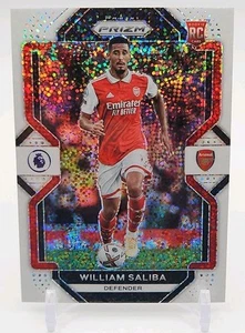 Panini Prizm Premier League 2022-23 White Sparkle William Saliba #167 Rookie RC - Imagen 1 de 2