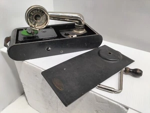 Scarce Gramophone Thorens EXCELDA Swiss Made Portable - runs - unrestored - AF - Bild 1 von 14