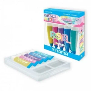 Mitama Tempere GLITTER, 5 colori Glitter, Lavabile, 21 ml Bl.5pz - COLORI GLITT - Imagen 1 de 1