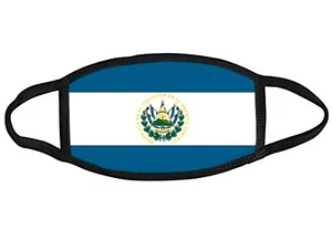 Maschera viso in tessuto bandiera El Salvador OSFM adulti e bambini - Foto 1 di 2