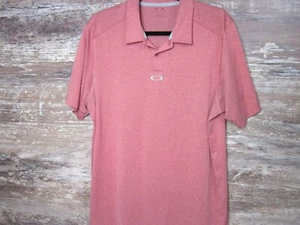 Oakley Ohydrolix Polo Golf Shirt Royal Links Golf Club Short Sleeve Large - Picture 1 of 12