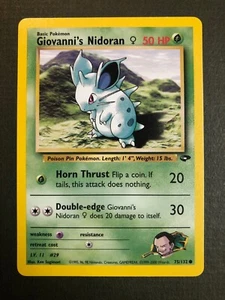 Pokémon - Giovanni's Nidoran 75/132 Gym Challenge Unlimited 2000 NM - Bild 1 von 6