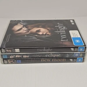 The Twilight Saga 3 Movie DVD set: Twilight, Eclipse, New Moon Kristen Stewart - Picture 1 of 7