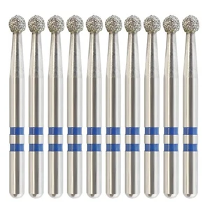 Empuñadura de fricción de corte de circonio Diamond Bur FG redonda grano medio Z801/018M Endo - Imagen 1 de 30