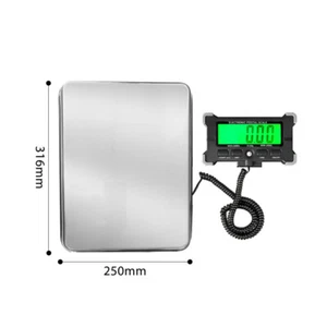 200kg Stainless Steel Electronic Shipping Scale Portable LCD Digital Display New - Picture 1 of 6