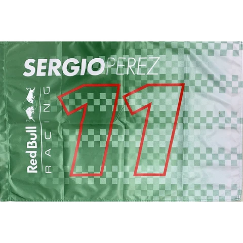 Red Bull Racing F1 Sergio "Checo" Perez Flag - Green Cover