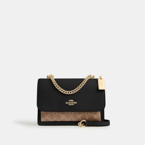 COACH Klare Crossbody Bag In Signature Canvas Black Multi CV978 Outlet NEW - Picture 1 of 10