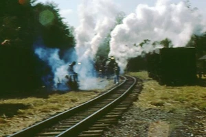East Broad Top RR Two STEAM TRAINS 1988 Original Slide #67 - Bild 1 von 1