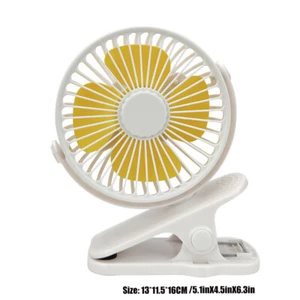 Mini USB Desk Clip On Fan Small Air Circulator Portable Cooling Camping Stroller - Picture 1 of 4