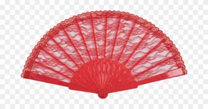 ACCESORIO DE HALLOWEEN CON ALETA DE ENCAJE ROJO RUGIENTE AÑOS 20 DE COLECCIÓN - Imagen 1 de 2