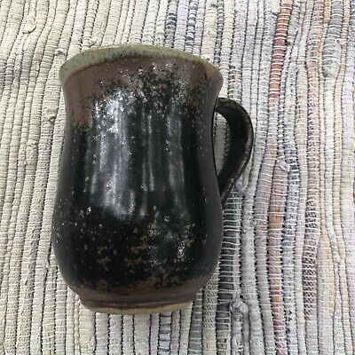 Handmade Mug Pottery Studio Art Stoneware Ceramic Cup Signed Speckled Farmhouse • 10.39€