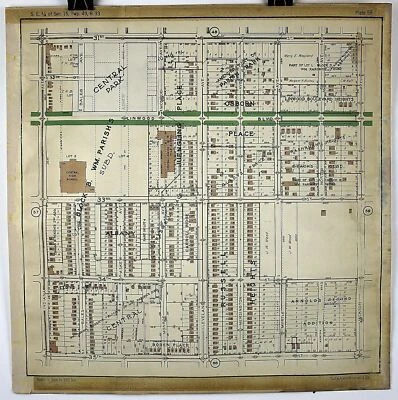 Mapa de plataforma Kansas City Missouri 1925 31 al 35, Indiana a 19,25x20" RARO Foto 1 de 4