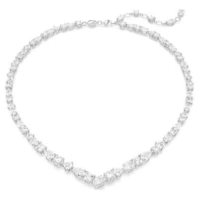 Swarovski Mesmera Necklace Mixed Cuts, White, Rhodium Plated 5665242 - Image 1 of 4