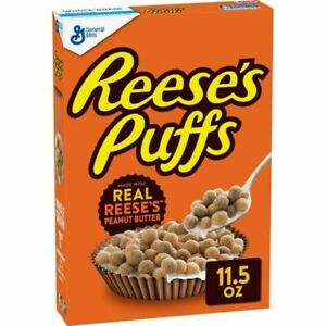 General Mills Reese's Puffs Cereal with Whole Grain - Chocolate Peanut Butter, …