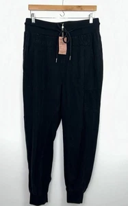 Pantalones de chándal Quince talla L vintage lavados Tencel utilitarios negros - Imagen 1 de 13