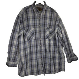 St Johns Bay Shacket Shirt Mens XXLT Flannel Button Up Workwear Heavyweight Cold - Picture 1 of 14