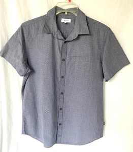 CALVIN KLEIN..GRAU..KURZARM..BAUMWOLLE..BUTTON DOWN..HEMD..NEU OHNE ETIKETT..HERREN MED - Bild 1 von 3