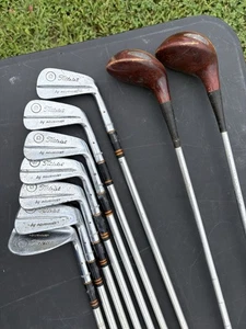 Vintage Titleist Acushnet Iron Set 3-7,9, SW And 3w,4w Stiff Steel Shafts RH - Picture 1 of 12