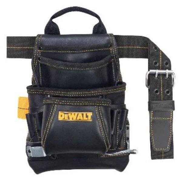 DeWALT DG5433 Carpenter's Leather Nail Tool Bag Pouch 10-Pocket Tool Belt - Image 1 of 1