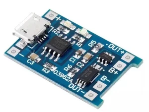 10x 5V Micro USB 1A 18650 Lithium Battery Charger Module TP4056 With Protection - Picture 1 of 6