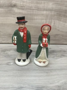 Vintage 2er Set Christmas Around the World 1985 House of Lloyd Holiday Shoppers - Bild 1 von 6