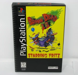 BrainDead 13 (Sony PlayStation 1 1995) PS1 LONG BOX Handbuch Schaumstoff DISC LESEN FEHLER - Bild 1 von 10