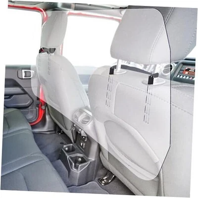  Protector transparente para estornudos de vehículo Rideshare Shield PVC barrera de seguridad interior de automóvil  Foto 1 de 4