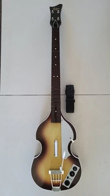 Rock Band Beatles Hofner Bass Guitar Wireless Controller Xbox 360 No Batt. Cover - Image 1 of 4