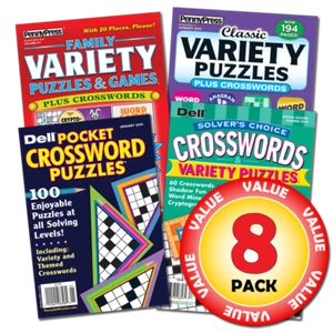 Penny Dell Favorite Crossword & Variety Puzzle 8-Pack - Picture 1 of 1