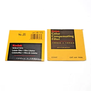 Kodak Color Compensating Filter & Wratten No. 25 Filter 100mm x 100mm - 401 - Picture 1 of 1